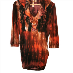 Adiva Floral/ Lace Blouse Tunic. Size Medium. Boho style